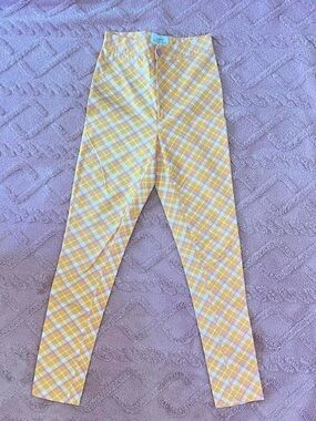 Urban Outfitters Orange Plaid Skinny pants